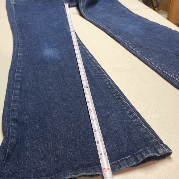 Ann Taylor Loft Modern Flare Dark Wash Jeans Flared Bootcut Women’s Size 4 - Picture 8 of 9